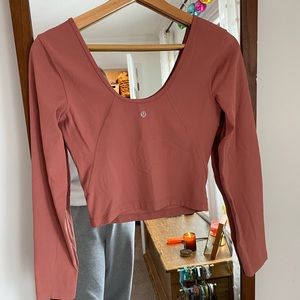 Lululemon Align cropped long sleeve shirt!